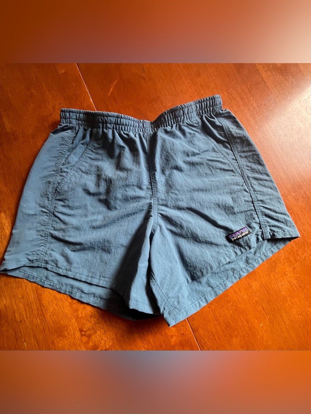 Patagonia Men's Slate Blue Athletic Shorts with Elastic Waist